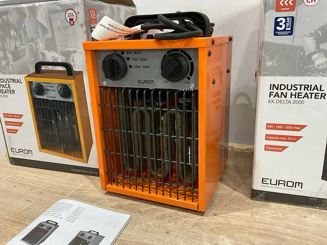 Eurom ek delta 2000 en ek 2000 heater (2x) - afbeelding 4 van  7