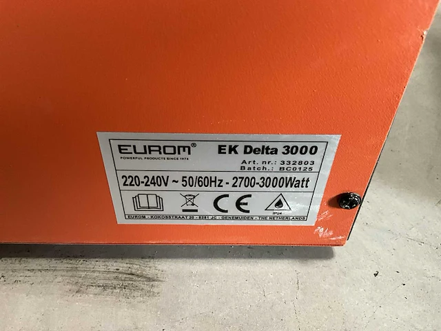 Eurom ek delta 3000 heater (2x) - afbeelding 4 van  4