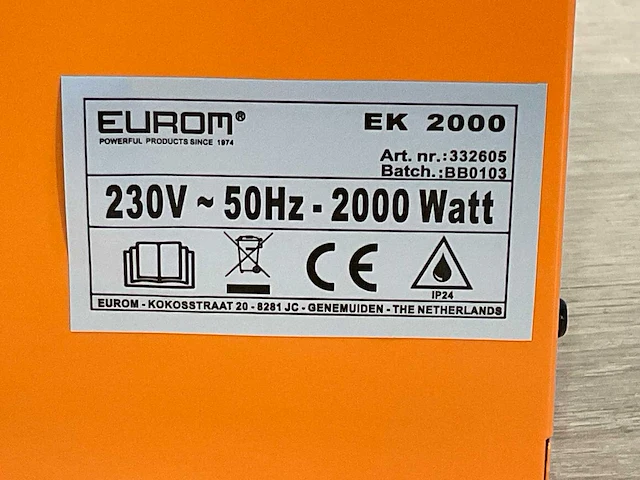 Eurom ek2000 heater (2x) - afbeelding 6 van  8