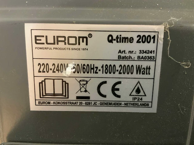 Eurom elektrische kachel - afbeelding 2 van  2