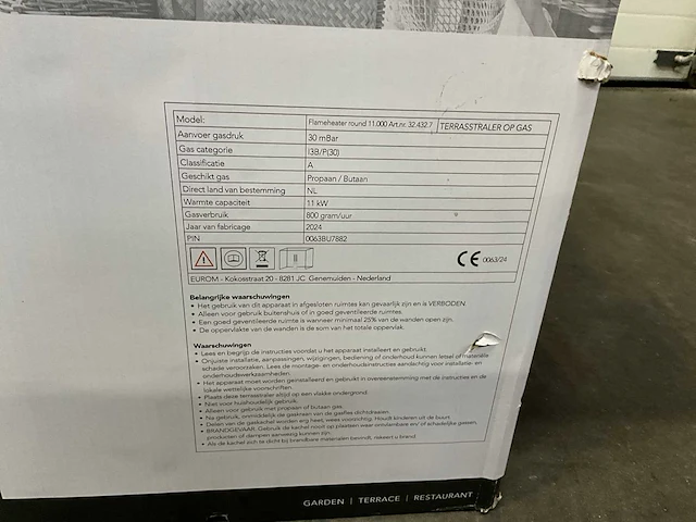 Eurom flameheater 11000 gaskachel - afbeelding 7 van  7