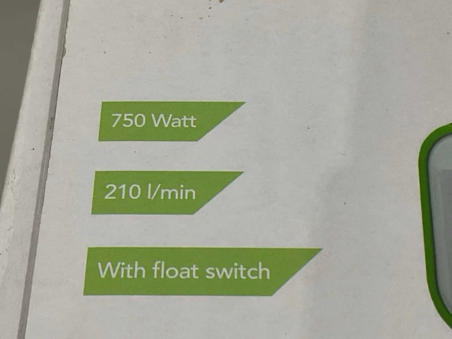 Eurom flow spv750i vuilwaterpomp - afbeelding 8 van  8