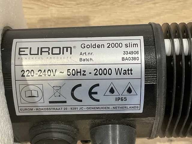 Eurom golden 2000 slim terras verwarming - afbeelding 6 van  8