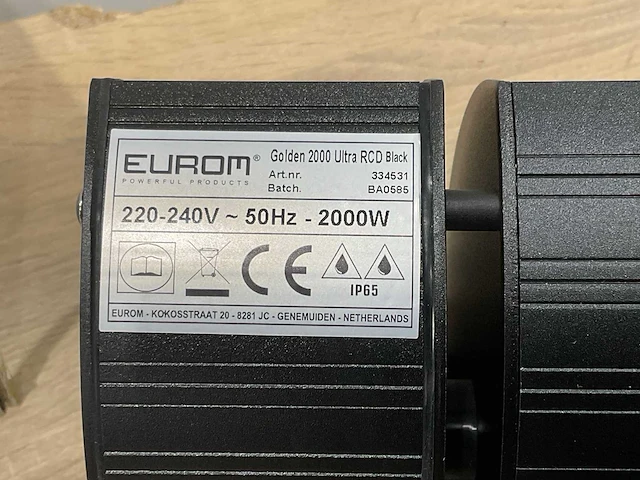 Eurom golden 2000 ultra rcd terras verwarming - afbeelding 7 van  8