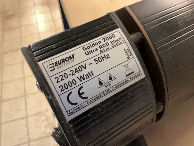 Eurom golden 2000 ultra terras heater - afbeelding 6 van  6