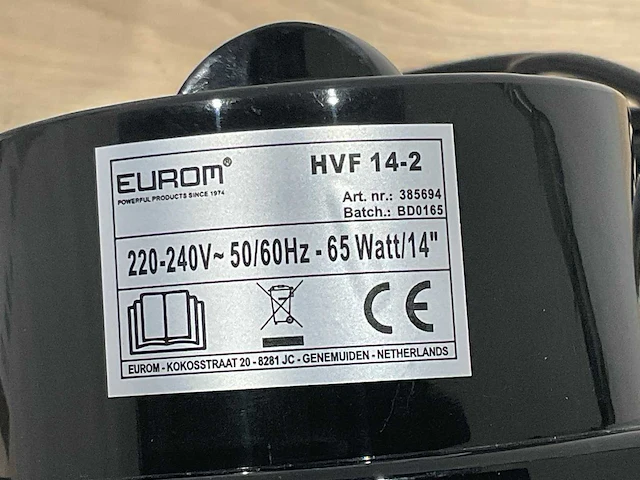 Eurom hvf 14-2 ventilator - afbeelding 8 van  8