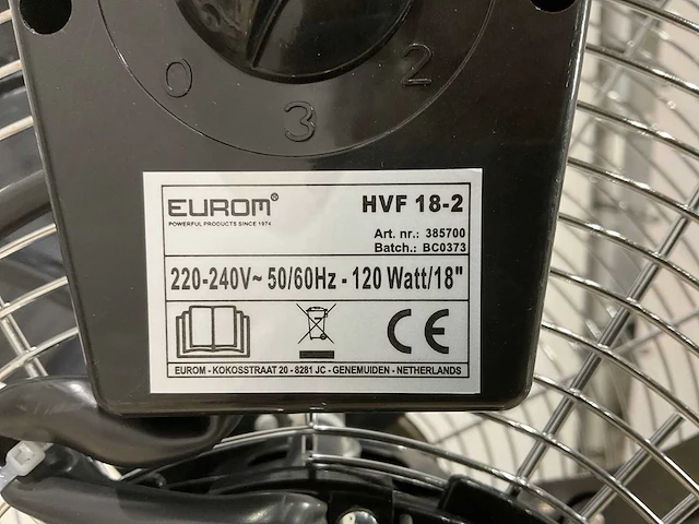 Eurom hvf 18-2 ventilator - afbeelding 6 van  7