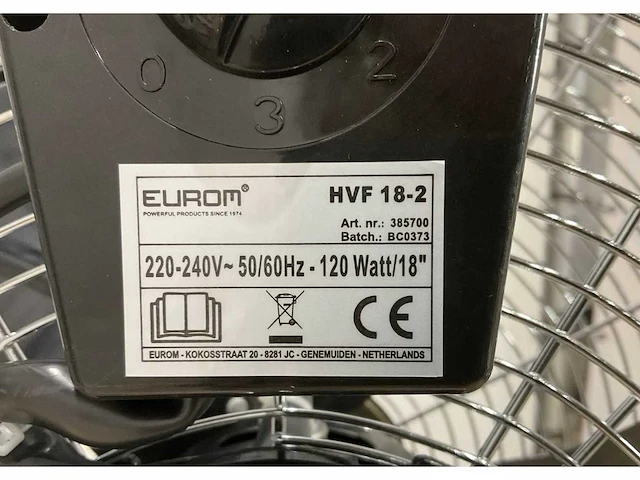 Eurom hvf 18-2 ventilator - afbeelding 6 van  7