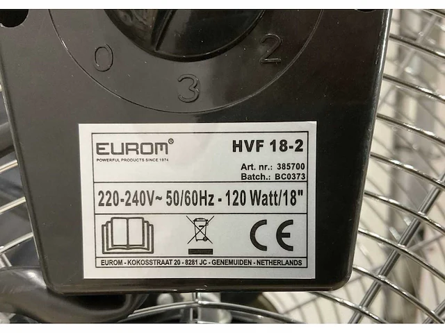 Eurom hvf 18-2 ventilator - afbeelding 6 van  7