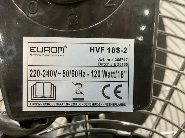 Eurom hvf 18s-2 ventilator - afbeelding 7 van  7