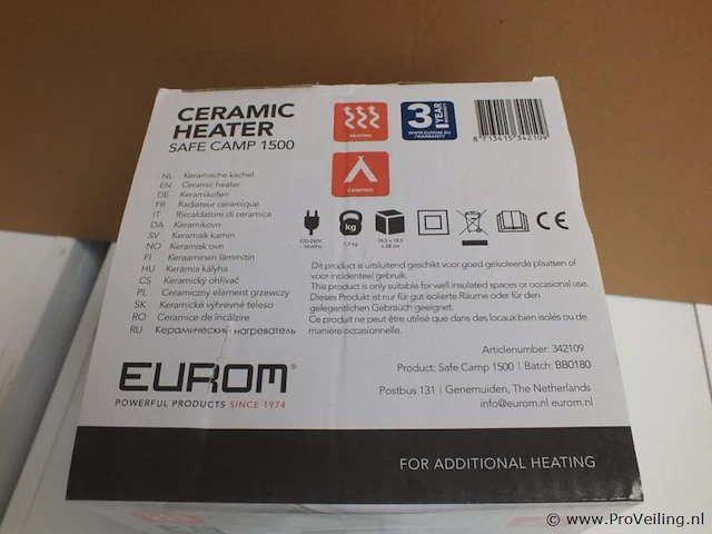 Eurom keramische verwaming - afbeelding 2 van  2