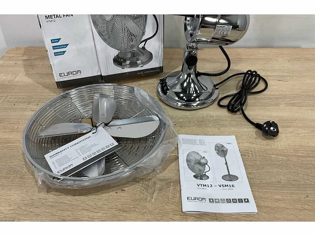 Eurom metal fan vtm 12 ventilator - afbeelding 3 van  5
