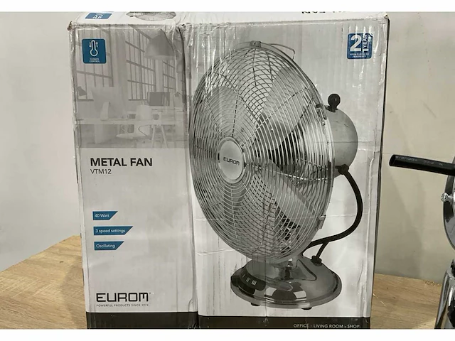 Eurom metal fan vtm 12 ventilator - afbeelding 5 van  5