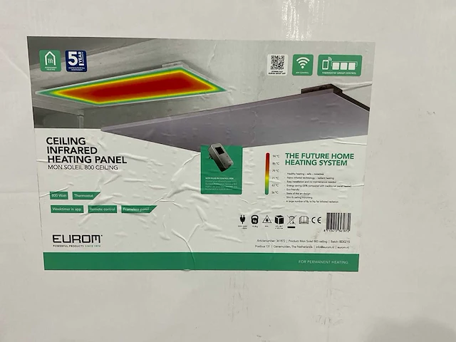 Eurom mon soleil 800 ceiling infrarood plafond paneel - afbeelding 5 van  8