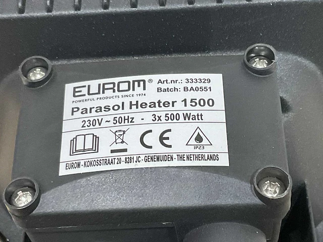 Eurom parasol heater 1500 parasol verwarming - afbeelding 7 van  9