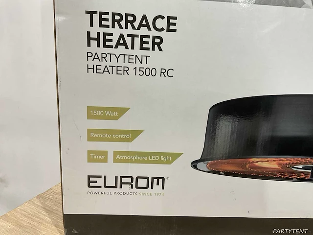 Eurom party tent heater 1500 rc terras verwarming - afbeelding 9 van  9