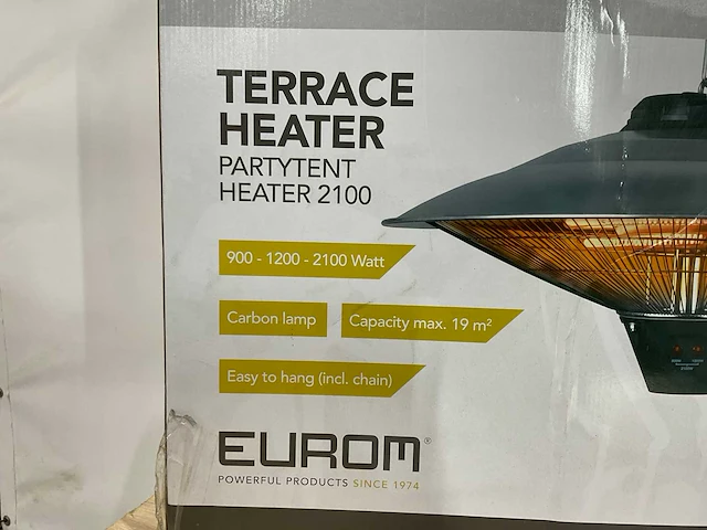 Eurom party tent heater 2100 terras verwarming - afbeelding 6 van  8