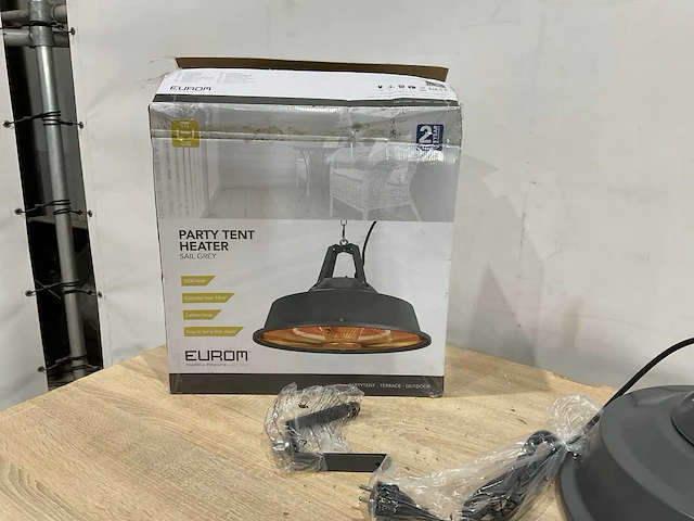 Eurom party tent heater sail grey terras verwarming - afbeelding 7 van  7