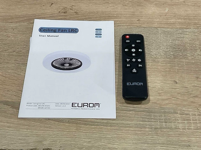 Eurom plafond ventilator met lamp - afbeelding 10 van  11