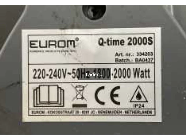 Eurom q time 2000 s terras verwarming (2x) - afbeelding 6 van  7
