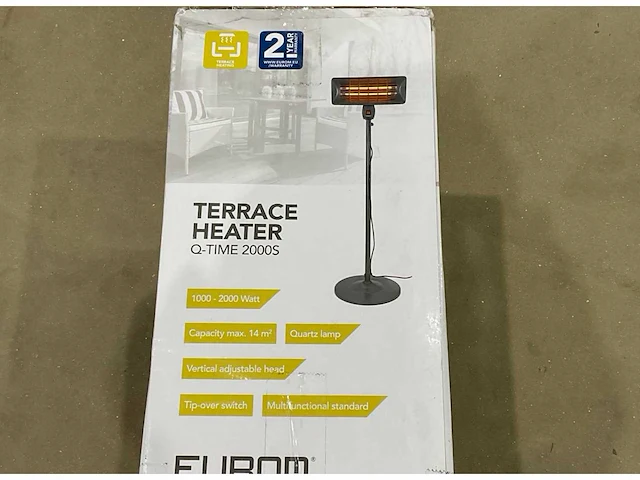 Eurom q time 2000 s terras verwarming (2x) - afbeelding 7 van  7