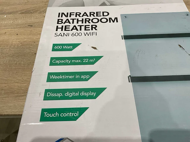 Eurom sani 600 wifi badkamer infrarood verwarming - afbeelding 4 van  5