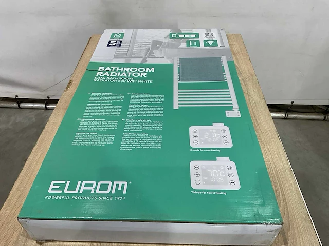 Eurom sani 600 wifi badkamer radiator - afbeelding 3 van  5