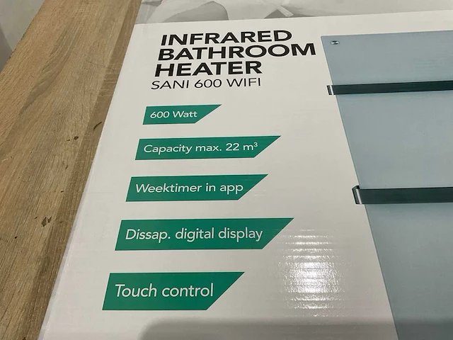 Eurom sani 600 wifi infrarood paneel - afbeelding 5 van  6