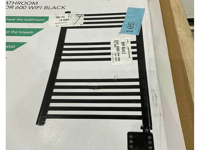 Eurom sani bathroom 600 wifi black radiator - afbeelding 6 van  6