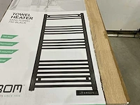 Eurom sani-towel 750 black badkamer radiator - afbeelding 4 van  5