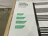 Eurom sani-towel 750 black badkamer radiator - afbeelding 5 van  5