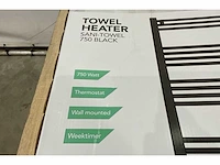 Eurom sano towel 750 black radiator - afbeelding 3 van  4