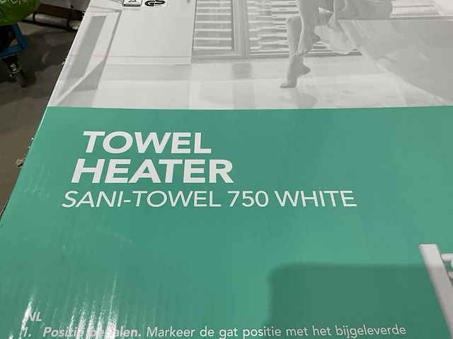 Eurom sano towel 750 white radiator - afbeelding 5 van  6
