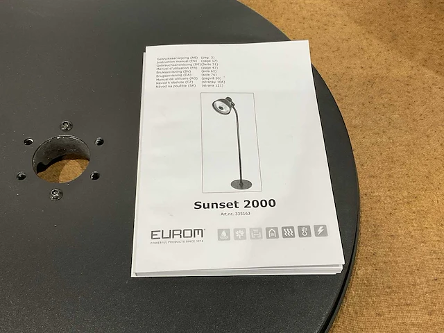 Eurom sunset 2000 elektrische terrasverwarmer - afbeelding 9 van  11