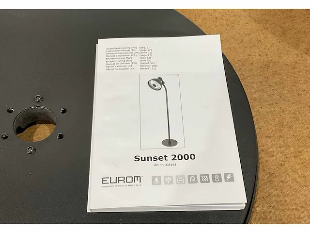 Eurom sunset 2000 terras verwarming - afbeelding 8 van  8