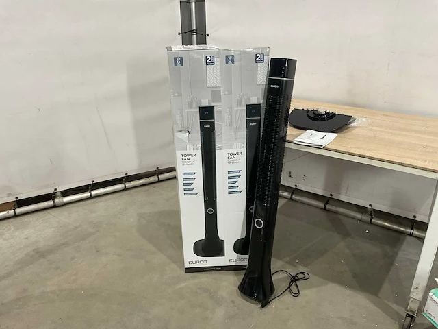 Eurom towerfan 120 black ventilator - afbeelding 1 van  6