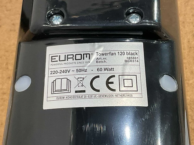 Eurom towerfan 120 toren ventilator (2x) - afbeelding 8 van  9