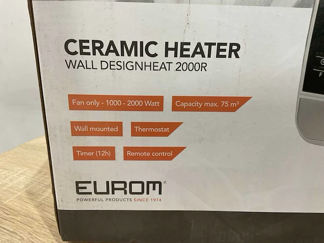 Eurom wall designheat 2000r wand heater - afbeelding 7 van  7