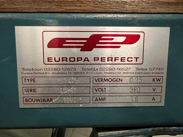 Europa perfect eu 475 opvoertransportband - afbeelding 10 van  12