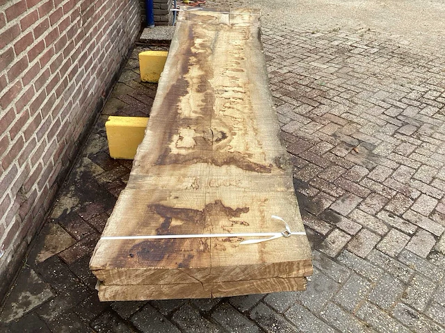 Europees eiken - 2018 gezaagd 170 x 850 x 3600 mm - schaaldeel (2x) - afbeelding 4 van  6