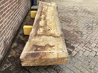 Europees eiken - 2018 gezaagd 170 x 850 x 3600 mm - schaaldeel (2x) - afbeelding 4 van  6