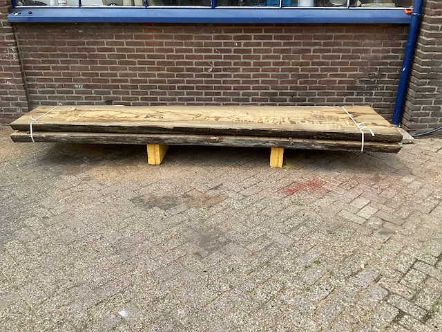 Europees eiken - 2018 gezaagd 190 x 870 x 3630 mm - schaaldeel (2x) - afbeelding 2 van  6