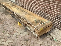 Europees eiken - 2018 gezaagd 290 x 770 x 3800 mm - schaaldeel (3x) - afbeelding 1 van  6
