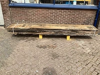 Europees eiken - 2018 gezaagd 290 x 770 x 3800 mm - schaaldeel (3x) - afbeelding 2 van  6