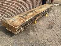 Europees eiken - 2018 gezaagd 290 x 770 x 3800 mm - schaaldeel (3x) - afbeelding 3 van  6