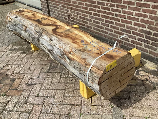 Europees eiken - 2018 gezaagd 400 x 540 x 2460 mm - schaaldeel (6x) - afbeelding 1 van  6