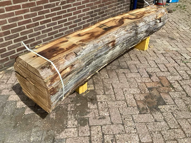 Europees eiken - 2018 gezaagd 400 x 540 x 2460 mm - schaaldeel (6x) - afbeelding 3 van  6