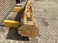 Europees eiken - 2018 gezaagd 400 x 540 x 2460 mm - schaaldeel (6x) - afbeelding 4 van  6