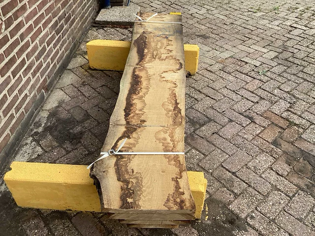 Europees eiken - 2019 gezaagd 140 x 440 x 2200 mm - schaaldeel (4x) - afbeelding 4 van  6