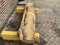 Europees eiken - 2019 gezaagd 140 x 440 x 2200 mm - schaaldeel (4x) - afbeelding 4 van  6